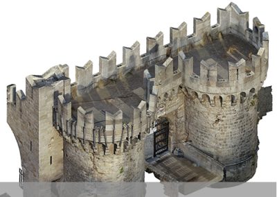 Photogrammetric documentation of the walls of the Cannon Gate in the Medieval City of Rhodes